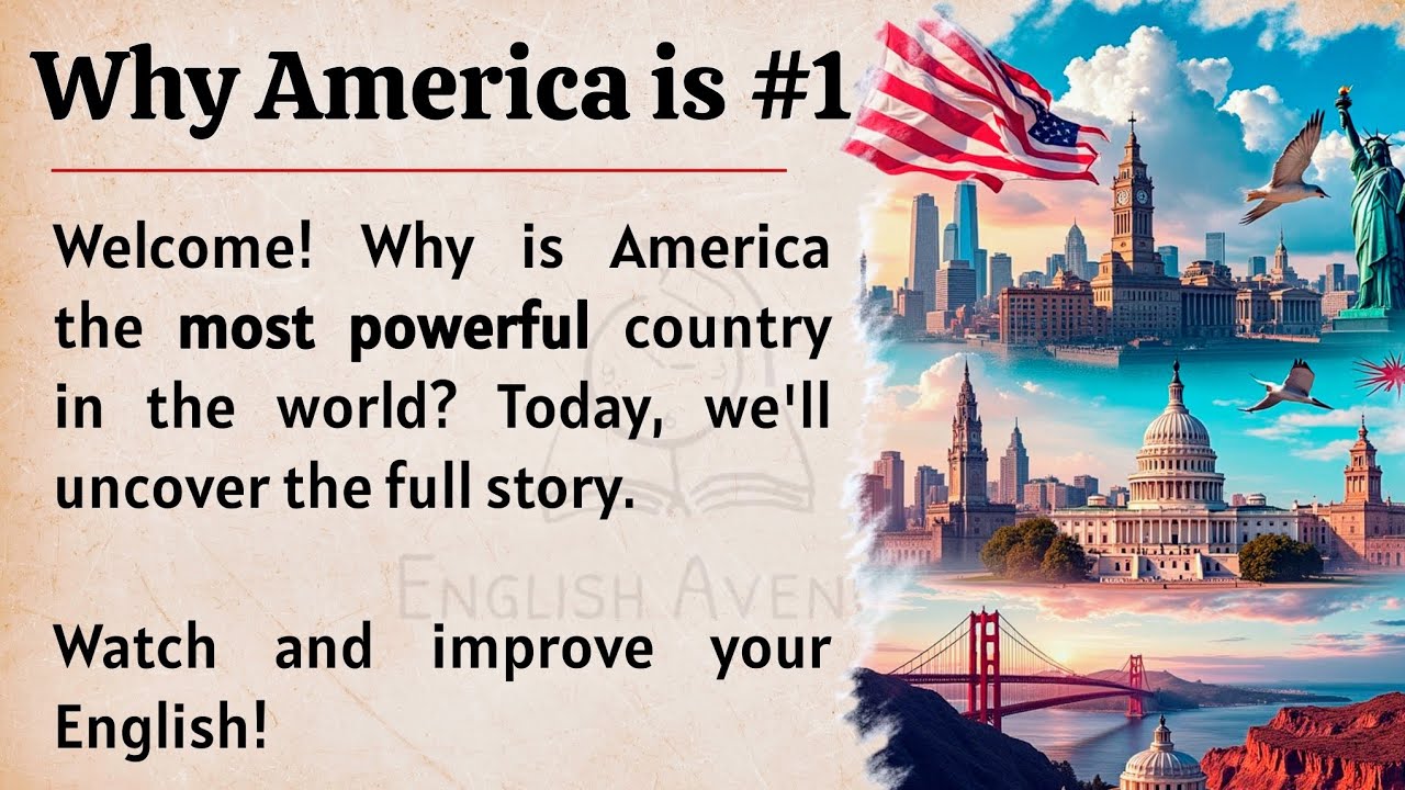 Why America is The Most Powerful Country in The World 🇺🇲 || The Untold Story || Listening Practice ✅