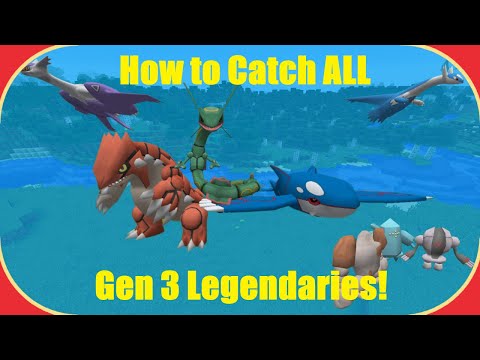 How to Catch Every Gen 3 Legendary in Pixelmon!  (ALL Forms)
