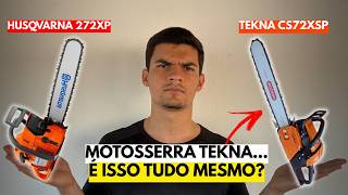 Motosserra Husqvarna 272XP vs Motosserra Tekna CS72xs | Comparei Duas Gigantes uso Profissional