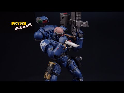 VANGUARD SPACEMARINES: ULTRAMARINES INCURSORS W40K 1/18 figure unboxing JoyToy JT1354 BROTHER VARRON