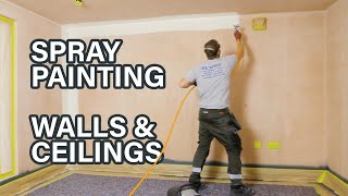 Spray Painting Walls and Ceilings with a WAGNER PP90 Airless Paint Sprayer