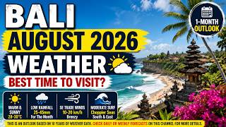 August 2026 Weather Outlook For Bali, Indonesia.