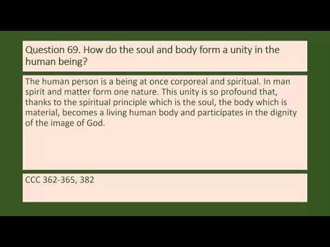 Question 69  How do the soul and body form a unity in the human being