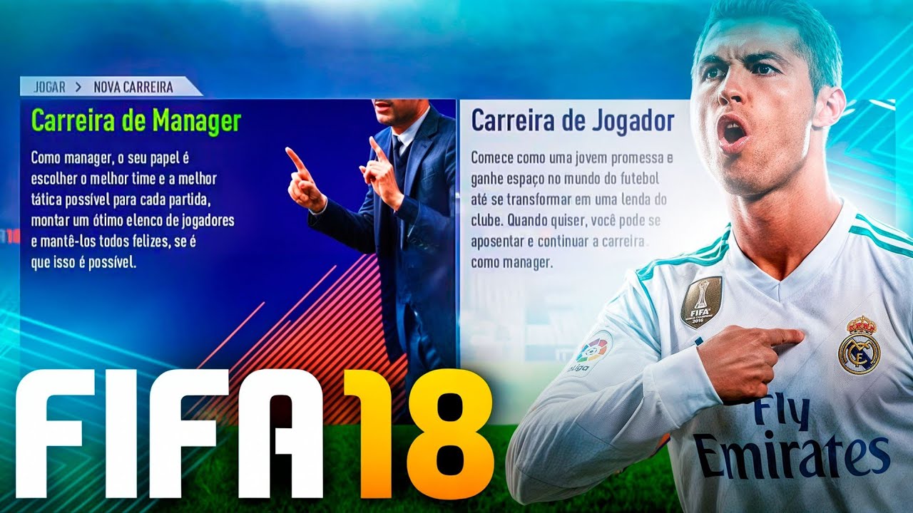 JOGUEI o MODO CARREIRA do FIFA 18 em 2025
