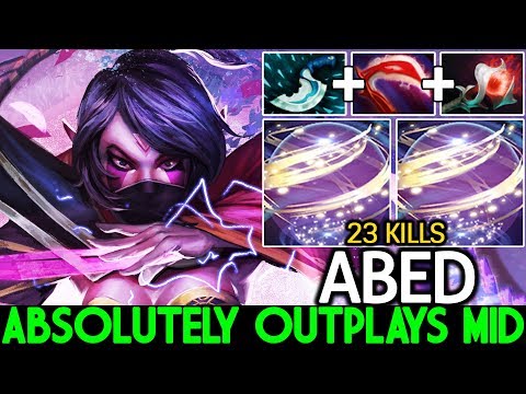 ABED [Templar Assassin] Pro Player Absolutely Outplays Mid 23 Kills 7.22 Dota 2