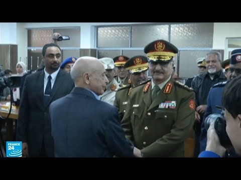 هل التقى رئيس وزراء إيطاليا جوزيبي كونتي بالمشير خليفة حفتر في بنغازي؟