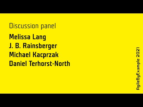 AgileByExample 2021 - Discussion Panel