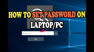 How to set password for laptop/pc in 2022