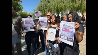 Docentes marcharon en la Casa de Sarmiento por el femicidio de Nancy Godoy