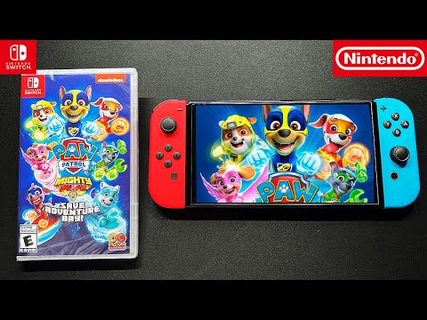 Unboxing PAW Patrol Mighty Pups Save Adventure Bay for Nintendo Switch