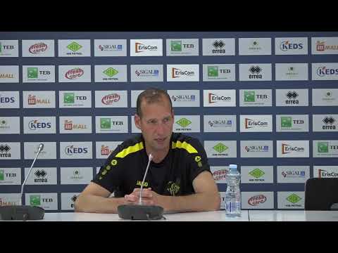 Jeff Strasser : Coach FC Progrès Niederkorn conference de presse UEFA CONFERENCE LEAGUE 2023/24