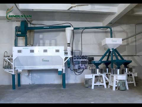 Painted automatic destoner machine, three phase