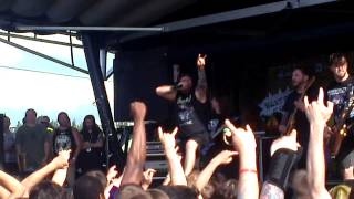 The black dahlia murder &quot;in hell is where she waits for me&quot; and intro warped tour 2013 auburn,wa