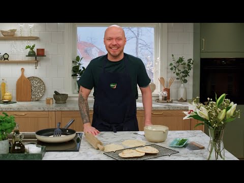 Kökets helgtips: Stekpannebröd med hemgjord färskost