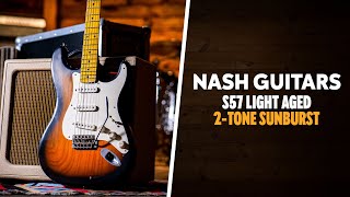 Video thumbnail for Peach Picks | Nash Guitars - S57 | 2 Tone Sunburst Light Aged by Peach Guitars