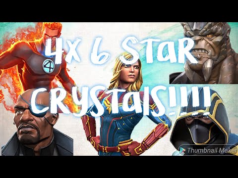 MCOC - OPENING 4X 6 STAR CRYSTALS!!!!! NEW CHAMPS ADDED!