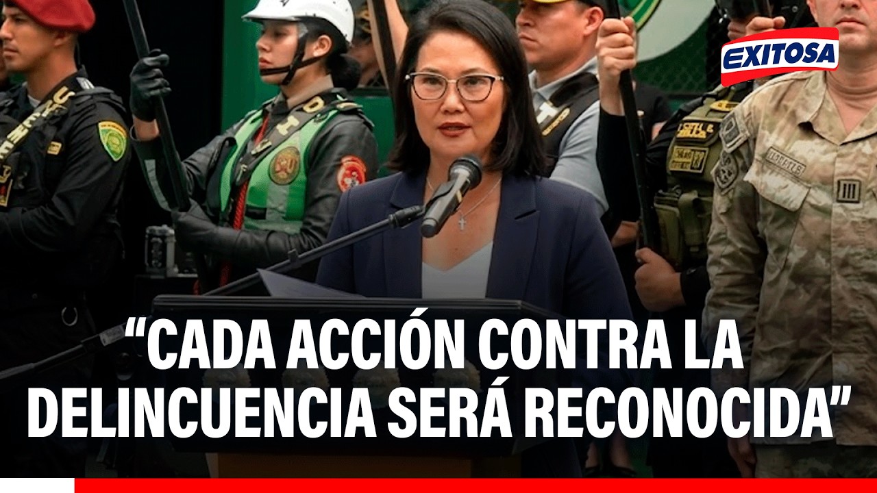 🔴🔵 Presidenta Fujimori promete acabar con la delincuencia y recuperar el orden y la paz
