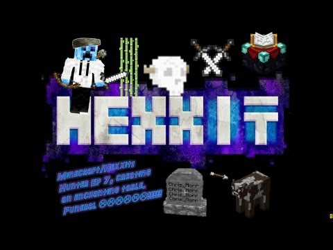 Minecraft/Hexxit-Hunter Ep7 creating an enchant table!!! attending a funreral :(