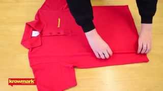 How to fold a polo shirt fast