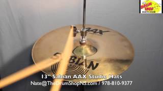 Video thumbnail for Sabian AAX Studio Hats 13'' - The Drum Shop North Shore by Nate Morrison Drums