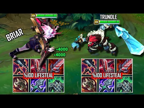 LIFESTEAL BRIAR vs LIFESTEAL TRUNDLE FULL BUILD FIGHTS & Best Moments!