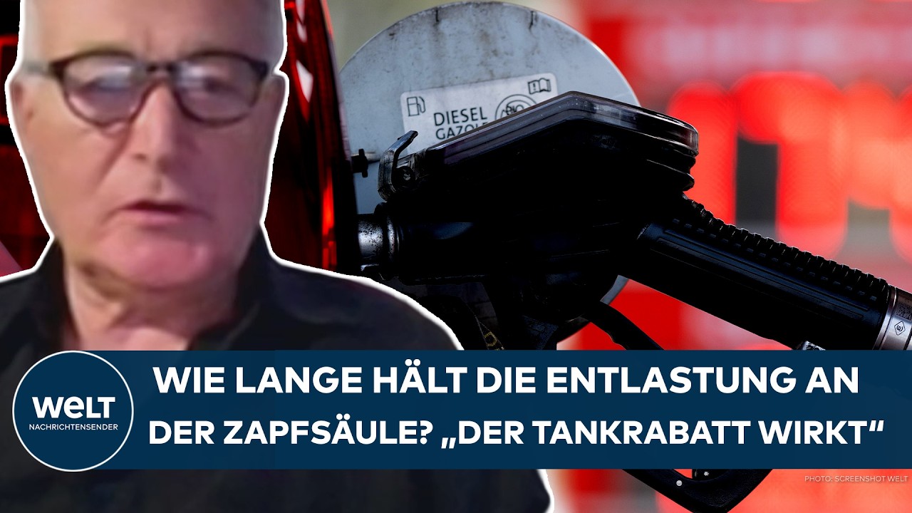 DEUTSCHLAND: Wie lange hält die Entlastung an der Zapfsäule? "Der Tankrabatt wirkt!"