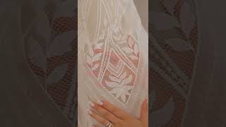Video de S0572 Red bordada con hilo y organza