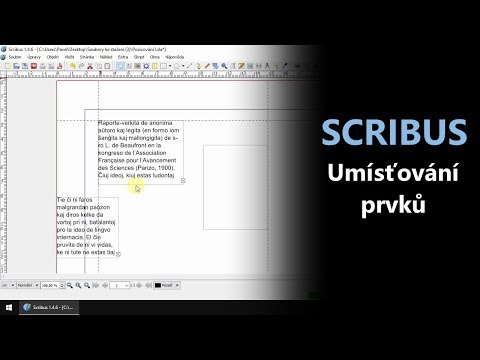 Scribus - Umísťování prvků