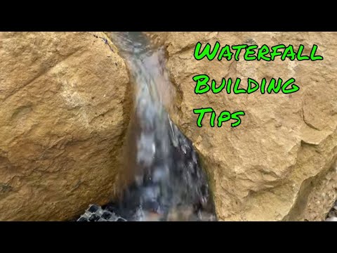 Waterfall Building Tips (making water flow over the big rocks)