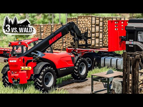 LS22 3 vs  Wald #14 - BRENNHOLZ Produktion gekauft: Wird sich das lohnen!? - Simulator 22 Platinum