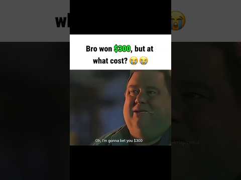 Bro won $300, but at what cost 😭