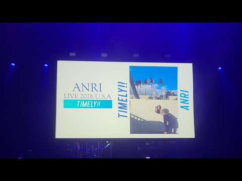 Anri - LIVE 2026 U.S.A TIMELY!! Los Angeles The Wiltern 05/20/26