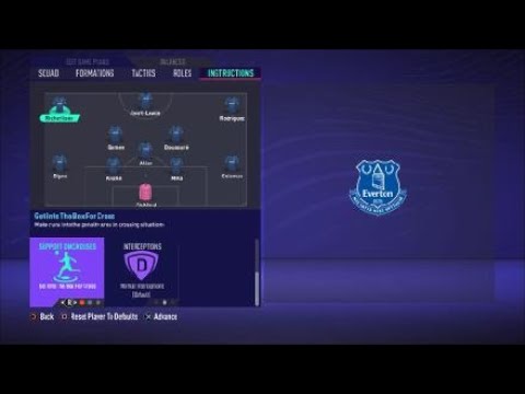 FIFA 21 Custom Tactics - Recreate 4-3-3 of Everton  + Instructions - Replicate real system's