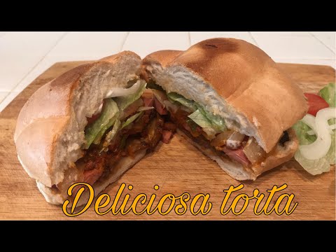 TORTA DE ASADA CON CHORIZO Y SALCHICHA DELICIOSA 👌