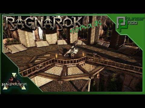 Ark: Ragnarok Nomads 46 - SPIRAL TOWER BUILD! FEEDING CHEESE TO SPINOS!