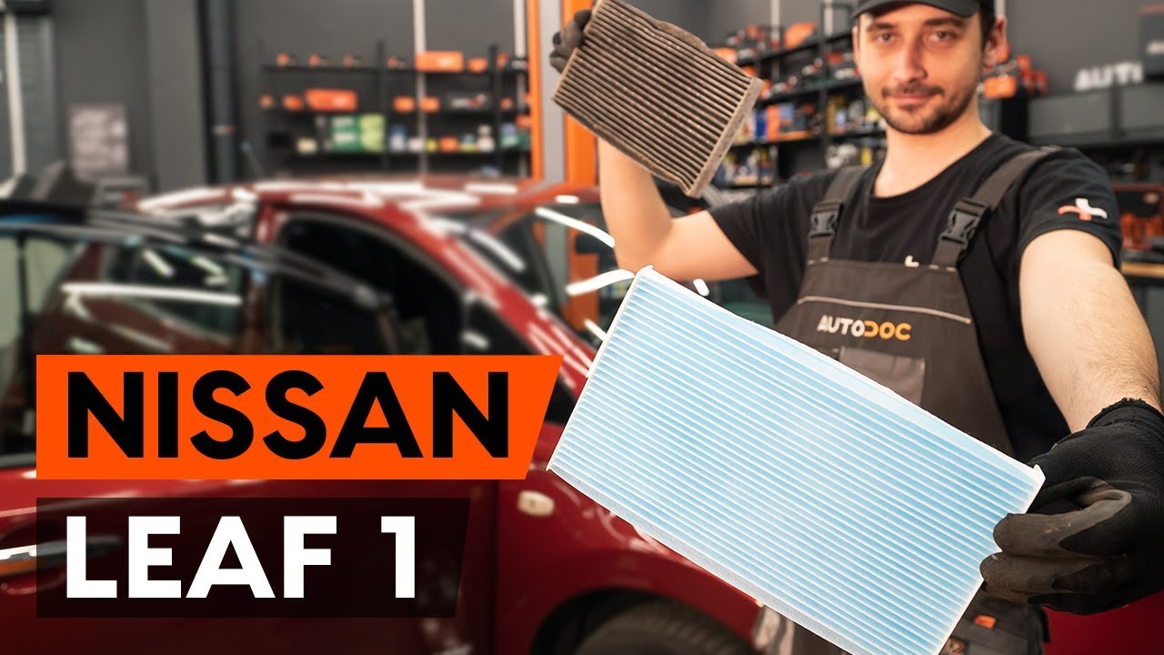 Kaip pakeisti Nissan Leaf ZE0 salono filtro - keitimo instrukcija