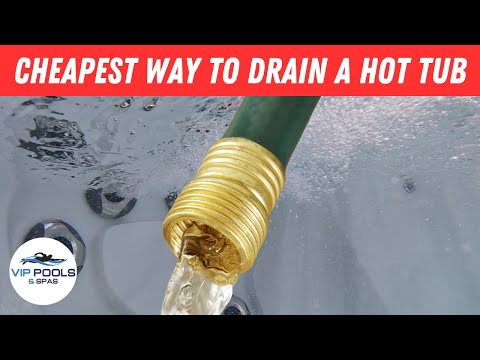 Drain a Hot Tub with Just a Garden Hose | Draining a Hot Tub