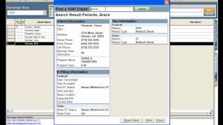 ProSeries Client Snapshot