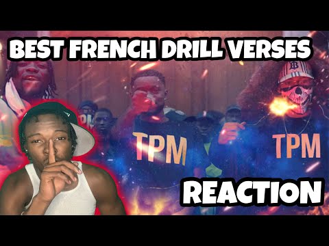 AMERICAN REACTS TO BEST FRENCH DRILL RAP VERSES (Part 2) [English Sub] REACTION