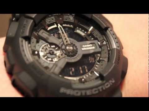 Casio G-SHOCK GA110-1B Unboxing and Review - Military Stealth Black