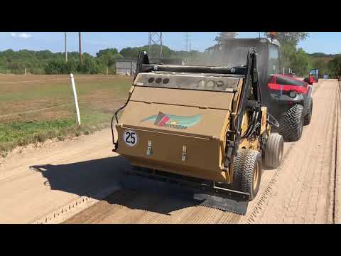 Riding arena maintenance | Cherrington 440 XL | BeachTech beach cleaner