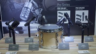 Video thumbnail for Audio Technica Drum Packs - AES 2018 by Sound On Sound magazine