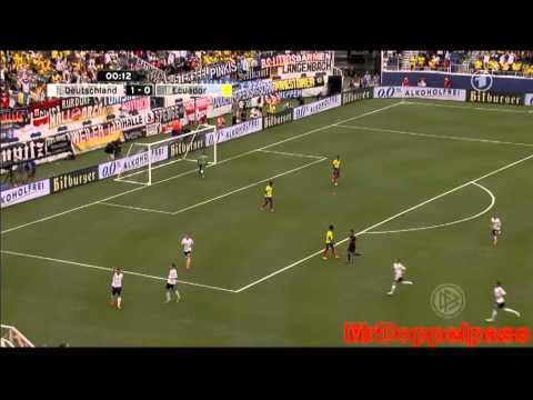 Deutschland gegen Ecuador am 29.05.2013: Podolski trifft nach 7 Sekunden
