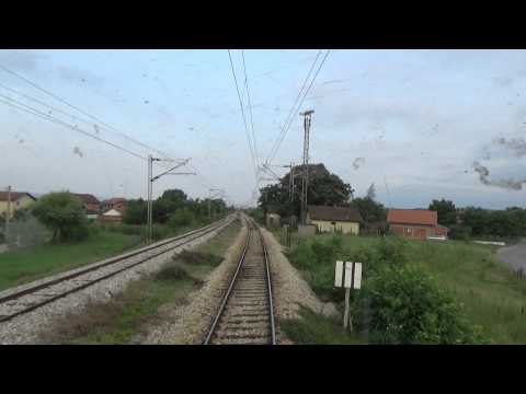 Train Driver's view: railroad in Serbia from Bagrdan to Jagodina 2/2 - SERBIAN RAILWAYS