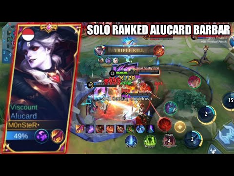 SOLO RANKED ALUCARD BARBAR BANTAI MUSUH SAMPE FEED | BEST BUILD ALUCARD TERSAKIT 2023 | MLBB