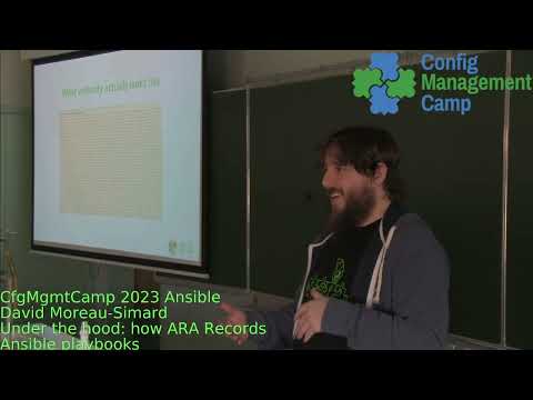 CfgMgmtCamp David Moreau Simard -- How ARA Records playbooks and makes them easier to troubleshoot