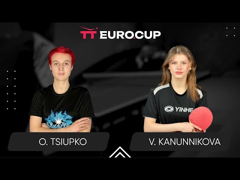 18:00 Oleksandra Tsiupko  - Vasylysa Kanunnikova 31.08.2024 TT Euro.Cup Women Ukraine Star. TABLE 4