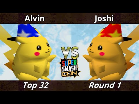 SSC 2022 Top 32 - Alvin (Pikachu) Vs. Joshi (Pikachu) SSB64 Smash Bros Tournament