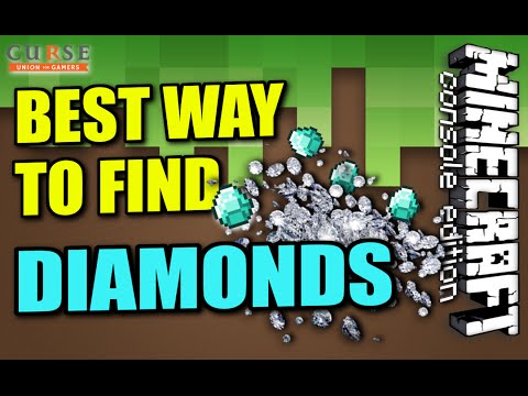 MINECRAFT ( PS3 / PS4 ) BEST WAY TO FIND DIAMONDS - TUTORIAL ( XBOX / PC / PE )   UPDATE