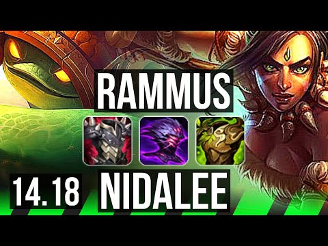 RAMMUS vs NIDALEE (JGL) | Rank 2 Rammus, 5/2/12, 600+ games | BR Challenger | 14.18